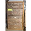 Image 1 : VINTAGE WOOD TOOL ORGANIZER CHEST FULL OF