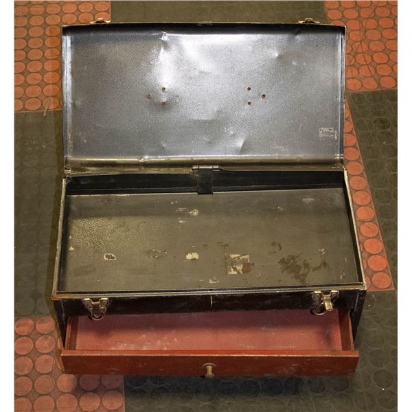 METAL TOOLBOX WITH 2 DRAWERS