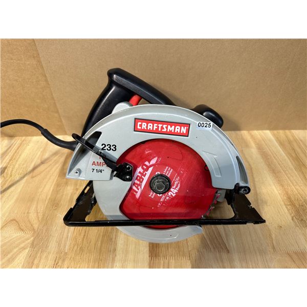 Lot of 1 Craftsman 7 1/4" Circular Saw - USED