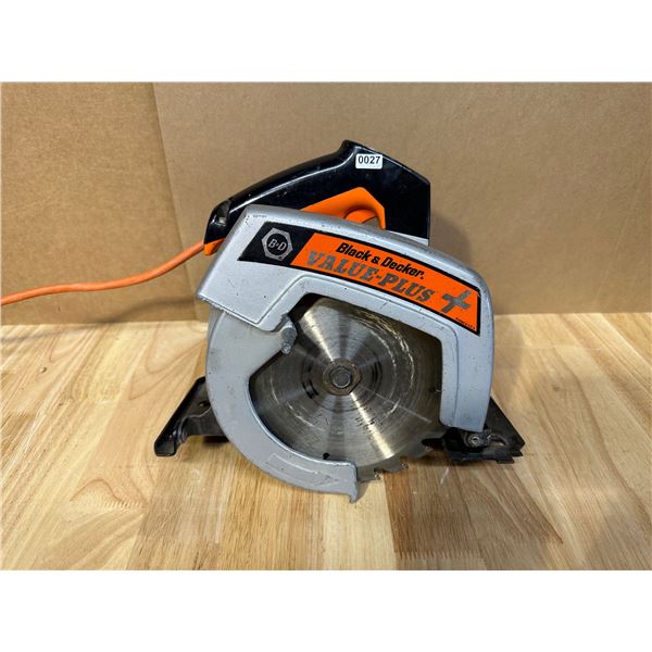 Lot of 1 Black and Decker Value Plus Circular Saw - USED