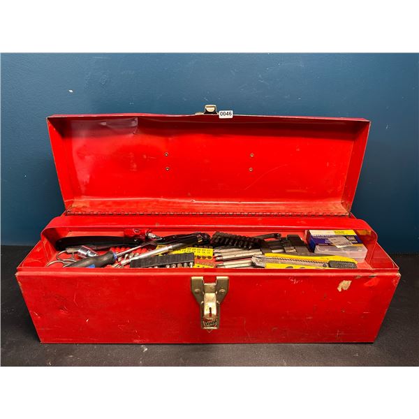 Lot of 1 Red Tool Box - USED
