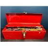 Image 1 : Lot of 1 Red Tool Box - USED
