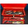 Image 2 : Lot of 1 Red Tool Box - USED