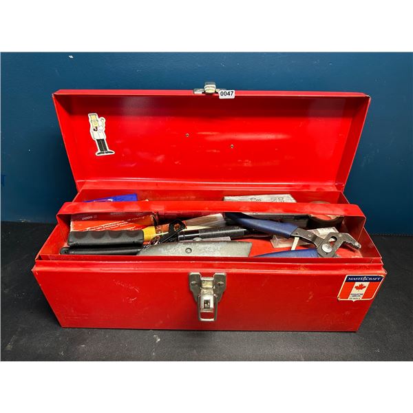Lot of 1 Red Tool Box - USED