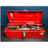 Image 1 : Lot of 1 Red Tool Box - USED