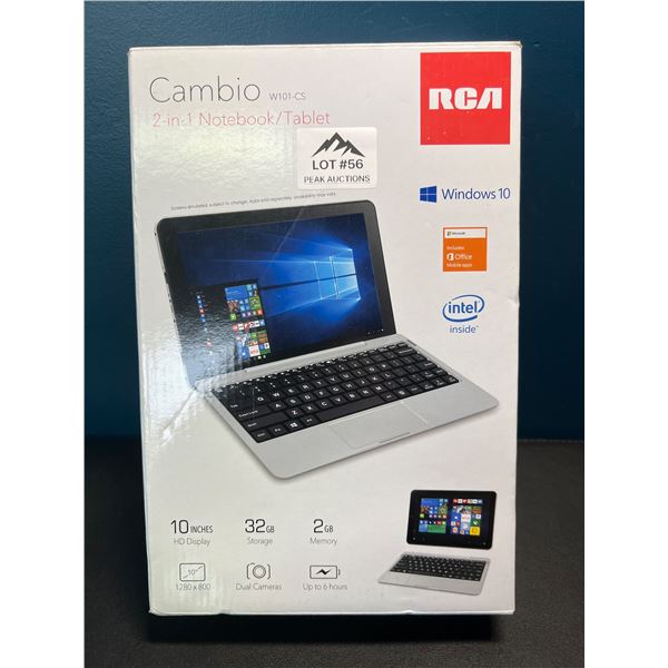 Lot of 1 RCA Cambio  2-in-1 Notebook Laptop - BRAND NEW!