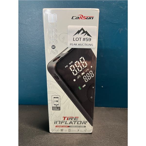 Lot of 1 Carson Portable Rechargeable Tire Inflator