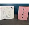 Image 2 : Lot of 2 Glynzak Rose Gold Cordless Rechargeable Headphones
