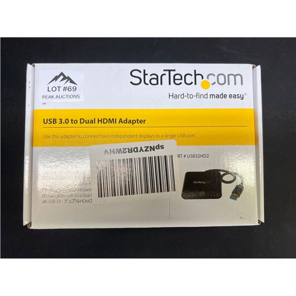 Lot of 1 Starch USB 3.0 to Dual HDMI Adapter