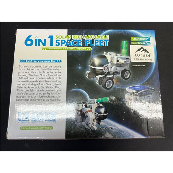Lot of 1 STEM 6 in 1 Solar Rechargeable Space Fleet
