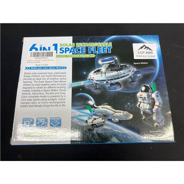 Lot of 1 STEM 6 in 1 Solar Rechargeable Space Fleet