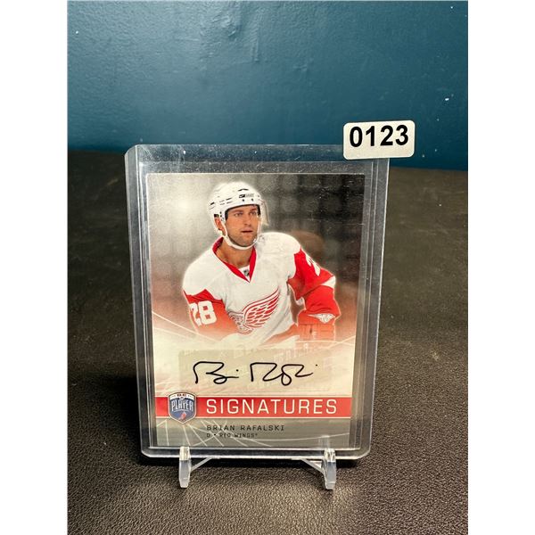 Lot of 1 Hockey Card Brian Rafalski Auto - Red Wings