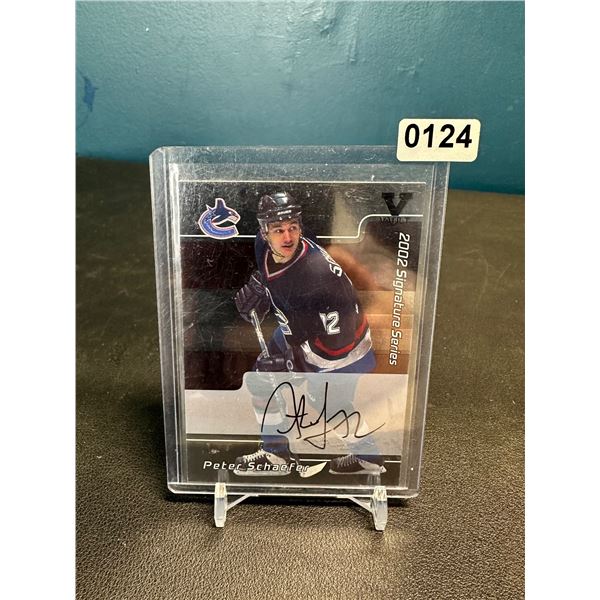 Lot of 1 Hockey Card Peter Schaefer Auto - Canucks