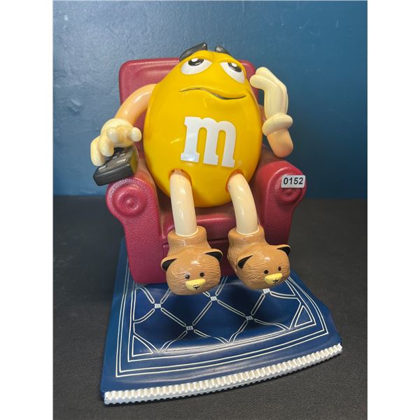 Lot of 1 90s Vintage Era Yellow m&m's Candy Dispenser