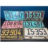 Image 1 : Lot of 6 Vintage British Columbia License Plates - Collectible!