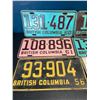 Image 2 : Lot of 6 Vintage British Columbia License Plates - Collectible!