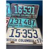 Image 3 : Lot of 6 Vintage British Columbia License Plates - Collectible!