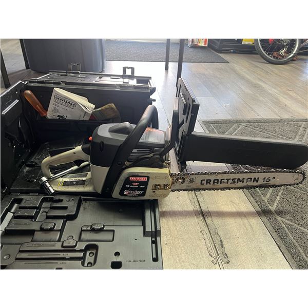 Lot of 1 Craftsman Chainsaw with Carry Box - USED