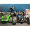 Image 2 : Lot of 2 RC Cars and New Shell - USED