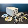 Image 1 : Lot of 3 Assorted Wii Consoles - 1 Power Cord 1 AV Cable 2 Games