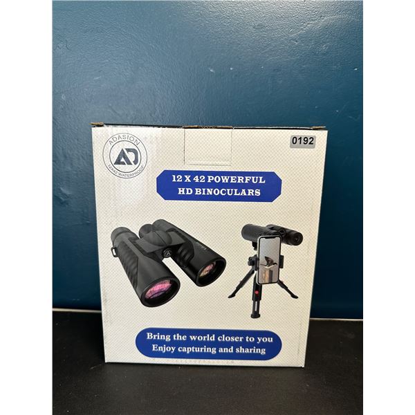 Lot of 1 12x42 HD Binoculars