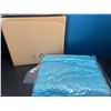 Image 1 : Lot of 1 Blue Queen Ultra Soft Fleece Plush Blanket - 90x90"