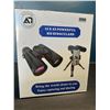 Image 1 : Lot of 1 Pair of 12x42 Powerful HD Binoculars w/ Tripod Stand