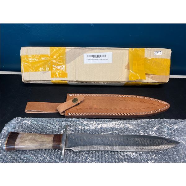 Lot of 1 Damascus Steel Dagger Handmade Knife - 14 Inches