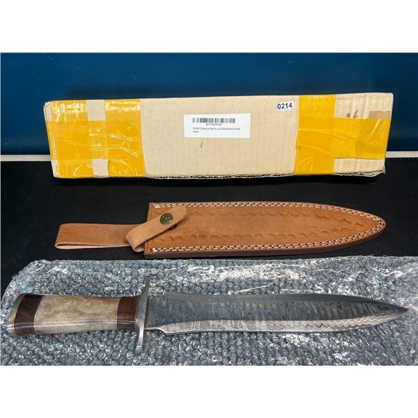 Lot of 1 Damascus Steel Dagger Handmade Knife - 14 Inches