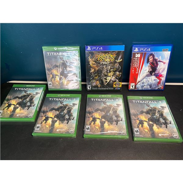 Lot of 7 Video Games - Xbox One & PS4