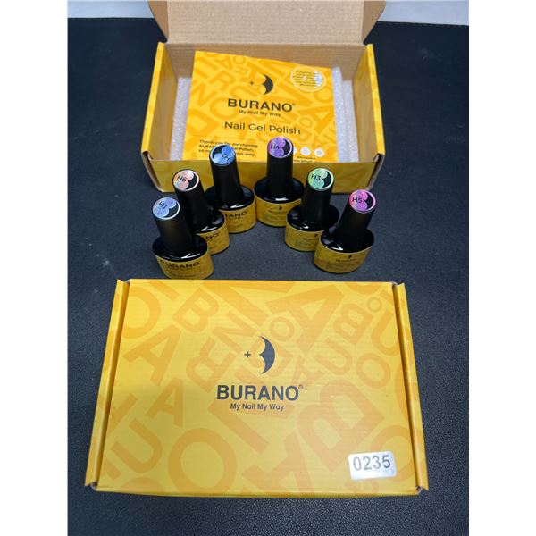 Lot of 2 Sets of Holographic Gel Nail Polishes - 6 Polishes/Colours Per Box!