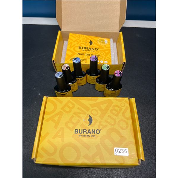 Lot of 2 Sets of Holographic Gel Nail Polishes - 6 Polishes/Colours Per Box!