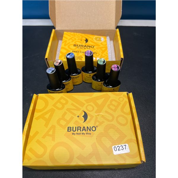 Lot of 2 Sets of Holographic Gel Nail Polishes - 6 Polishes/Colours Per Box!