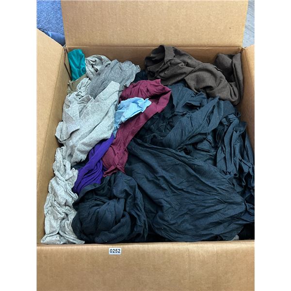 Lot of 1 Giant Uline Box Full of T-Shirt Rags - Box is LARGE!