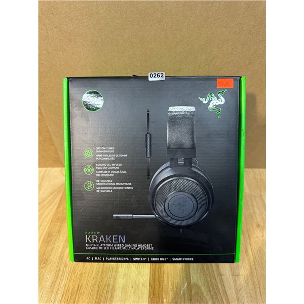 Lot of 1 Razer Kraken Wired Gaming Headset for Consoles - BRAND NEW SEALED!