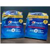 Image 1 : Lot of 2 Boxes of Crest 3D Whitestrips Teeth Whitening Kits - TwinPacks (2x28 strips per box)