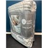 Image 2 : Lot of 1 Sherpa Fleece Blanket - Grey