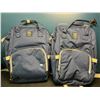 Image 1 : Lot of 2 Backbpack-Style Diaper Bags - Blue