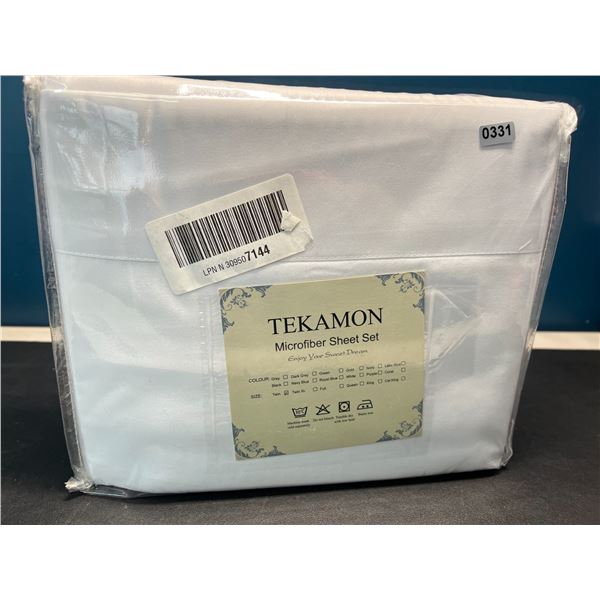 Lot of 1 Tekamon Microfiber Sheet Set - White - Twin XL