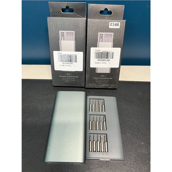 Lot of 2 Precision Screwdriver Tool Sets - 30 PCS each