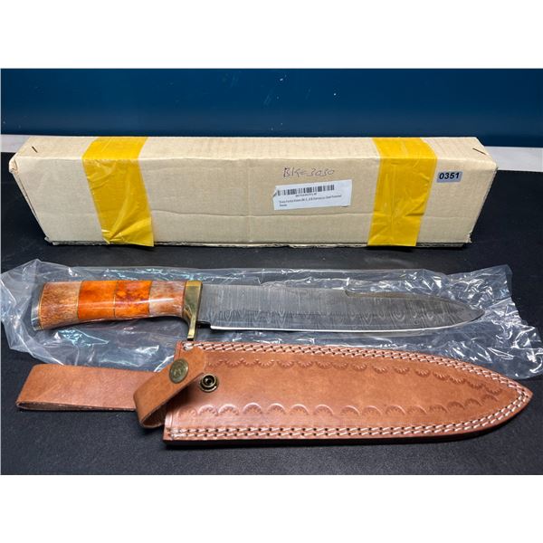 Lot of 1 Damascus Steel Dagger Handmade Knife - 14 Inches