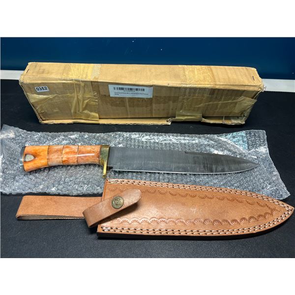 Lot of 1 Damascus Steel Dagger Handmade Knife - 14 Inches