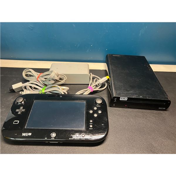 Lot of 1 Nintendo Wii U Console w/ Gamepad & Cords - Used - Powers On