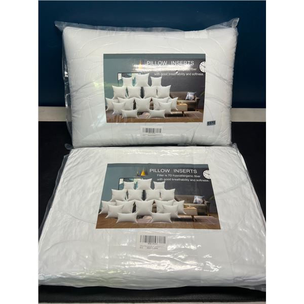 Lot of Pillow Inserts Set of 4 Pillows 20x20 inch Size