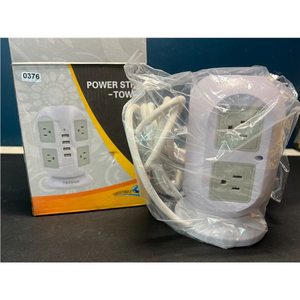 Lot of 1 Power Strip - Power Tower w/ Multiple Outlets & USB Ports
