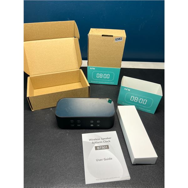 Lot of 2 Bluetooth Speaker/Alarm Clocks