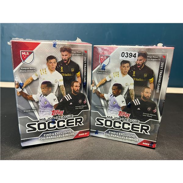 Lot of 2 Topps Major League Soccer Box - 7 packs per box