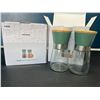 Image 1 : Lot of 2 Boxes of Vucchini Bamboo Salt and Pepper Grinder Sets - 2 Grinders per box/4 Total