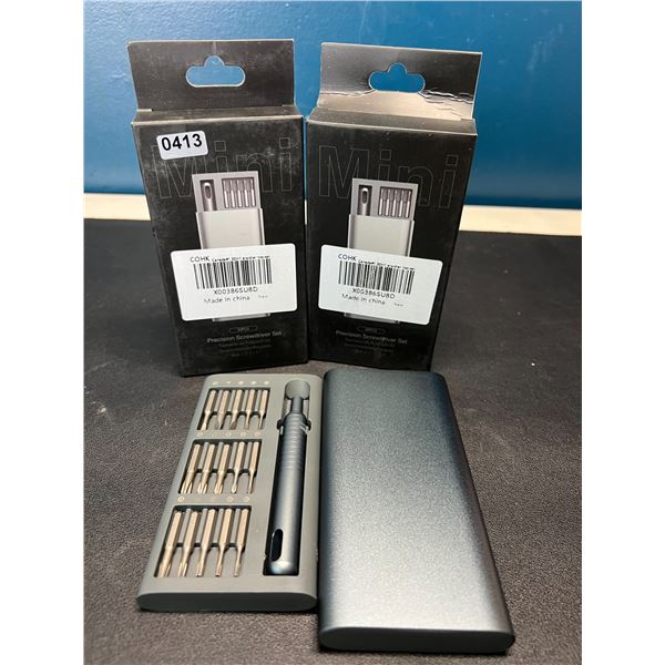 Lot of 2 Precision Screwdriver Tool Sets - 30 PCS each