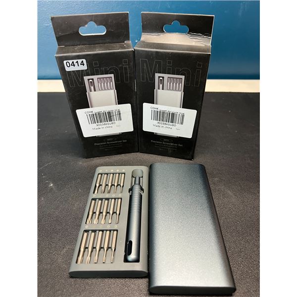 Lot of 2 Precision Screwdriver Tool Sets - 30 PCS each